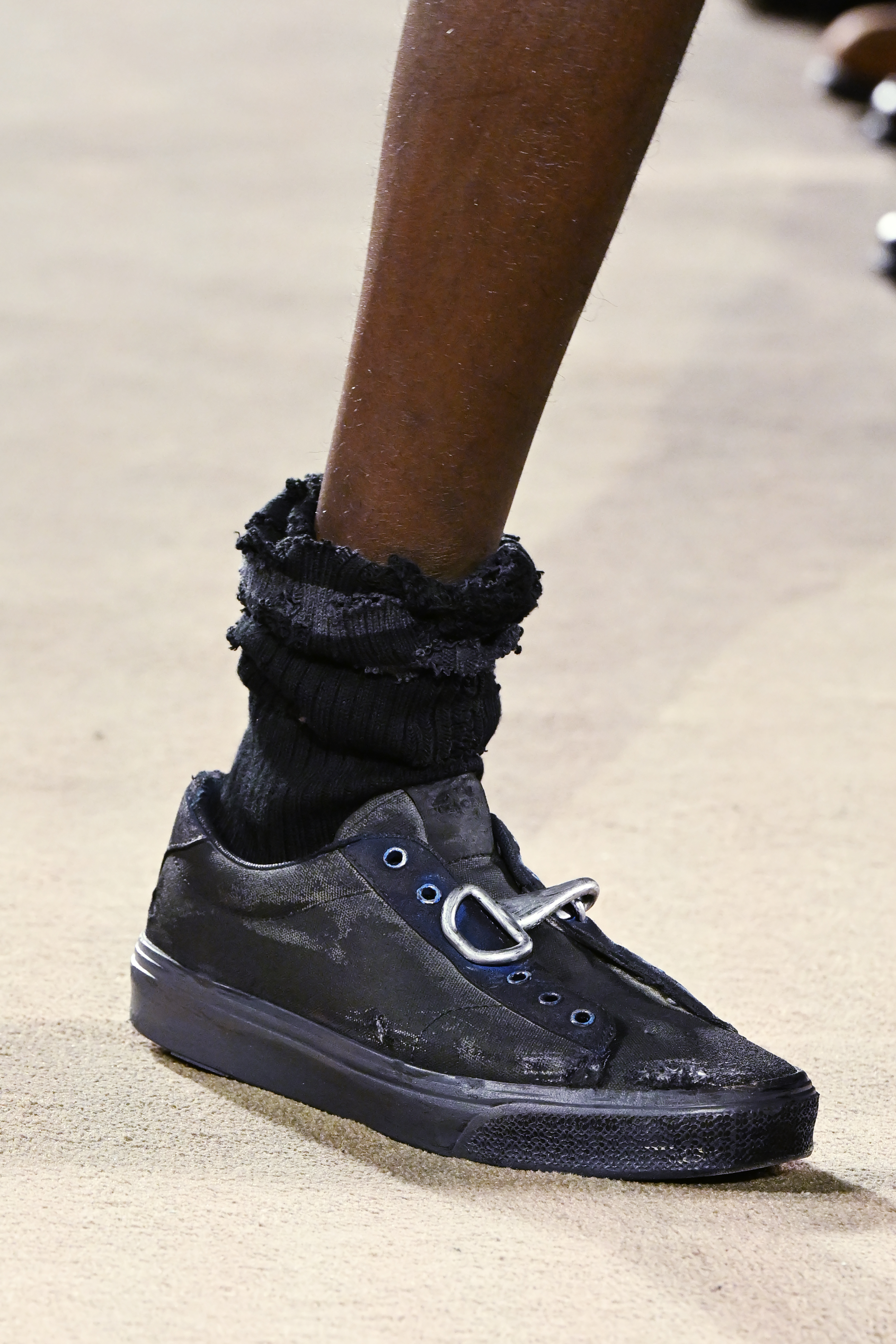 Model on the runway at the Coach fashion show as part of RTW Fall 2026 held at Cipriani on February 11, 2026 in New York, New York. (Photo by Giovanni Giannoni/WWD via Getty Images)