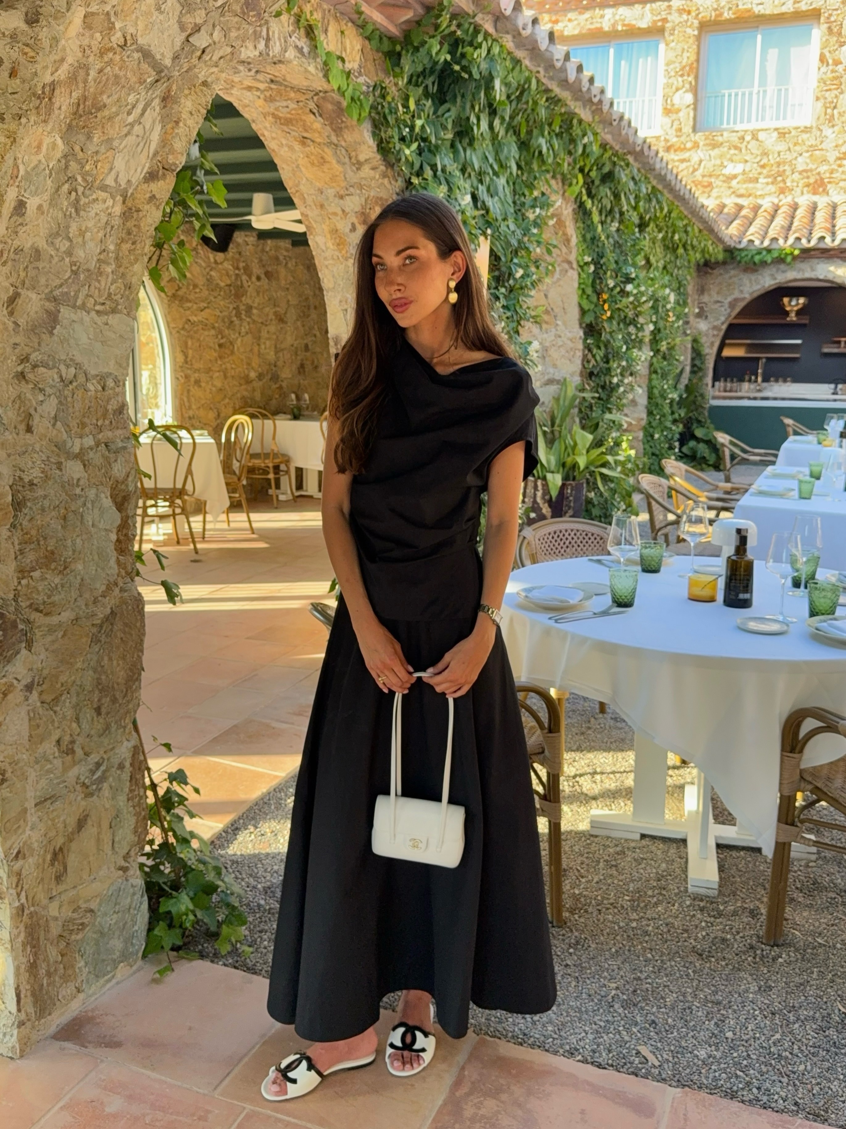 Influencer wears popular Chanel mules