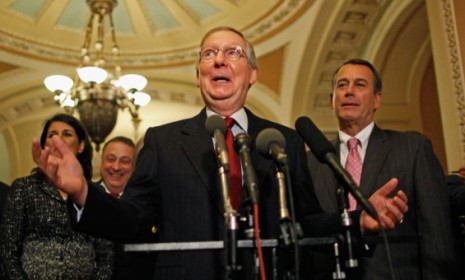 Sen. Mitch McConnell (R-KY) says Democratic leaders are just trying to push through a liberal agenda before the end of the year.