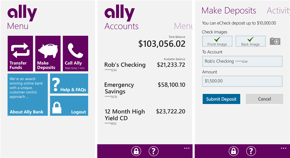 Ally Bank now at the Windows Phone Store Windows Central