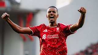 Alexander Isak of Liverpool during the Premier League 2026/27 match between Liverpool FC and Brighton & Hove Albion at Anfield.