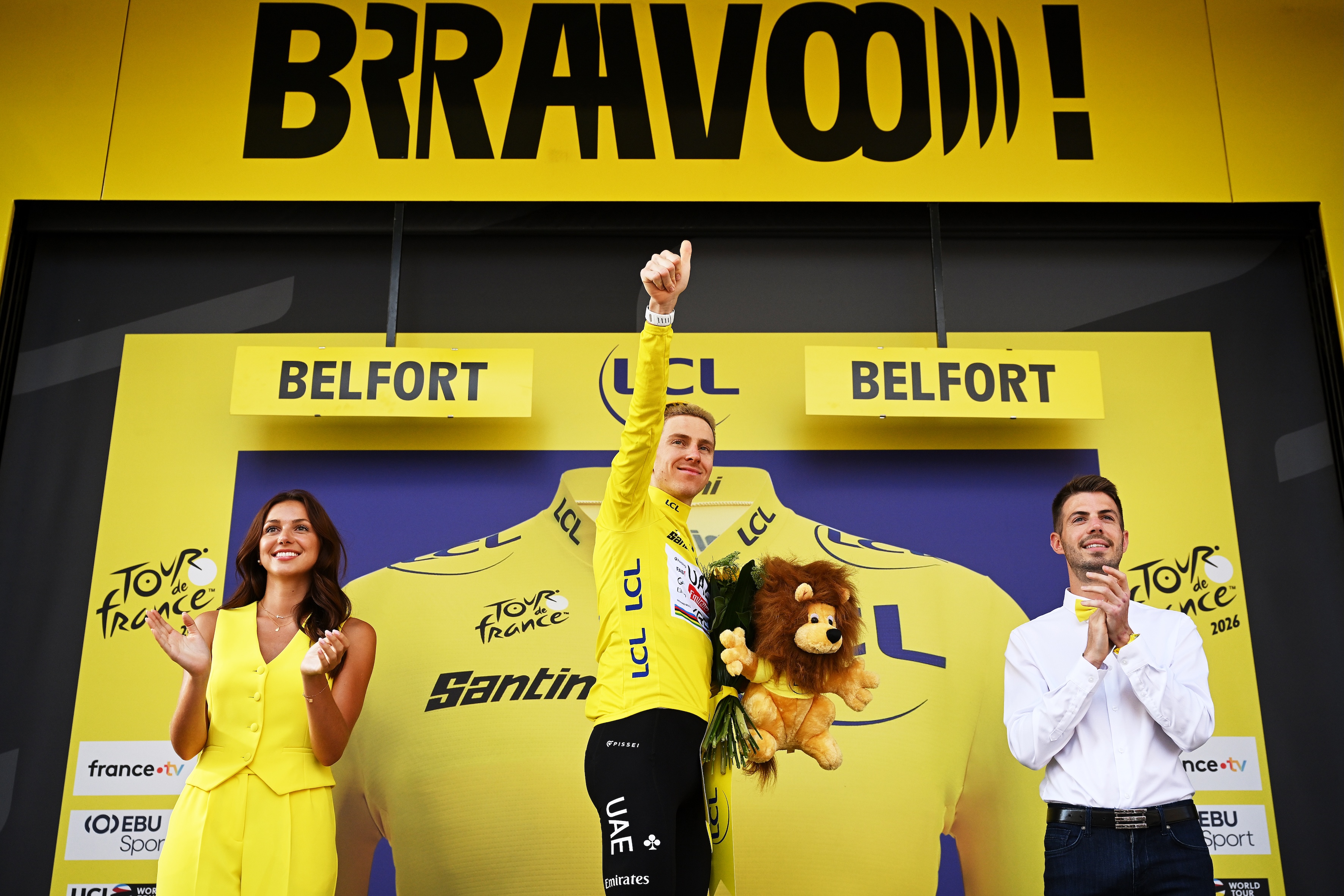 Tadej Pogacar after stage 13 Tour de France 2026