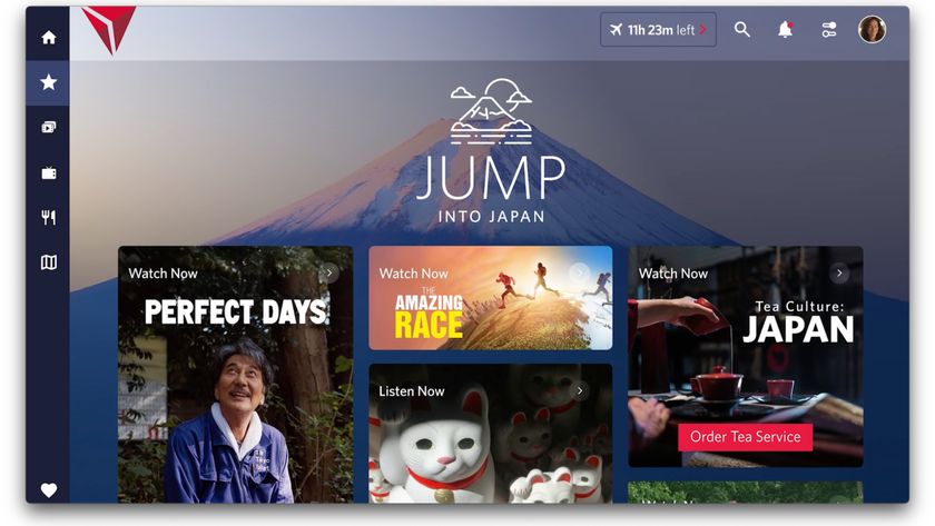 Delta Sync in-flight entertainment home screen