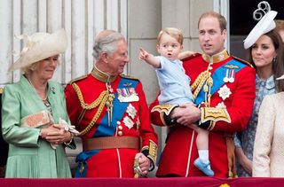 Prince George at Buckingham Palace Trooping the Colour