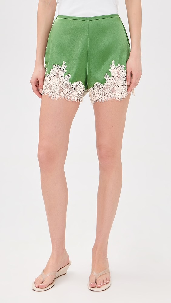 Reformation Fern Satin Shorts