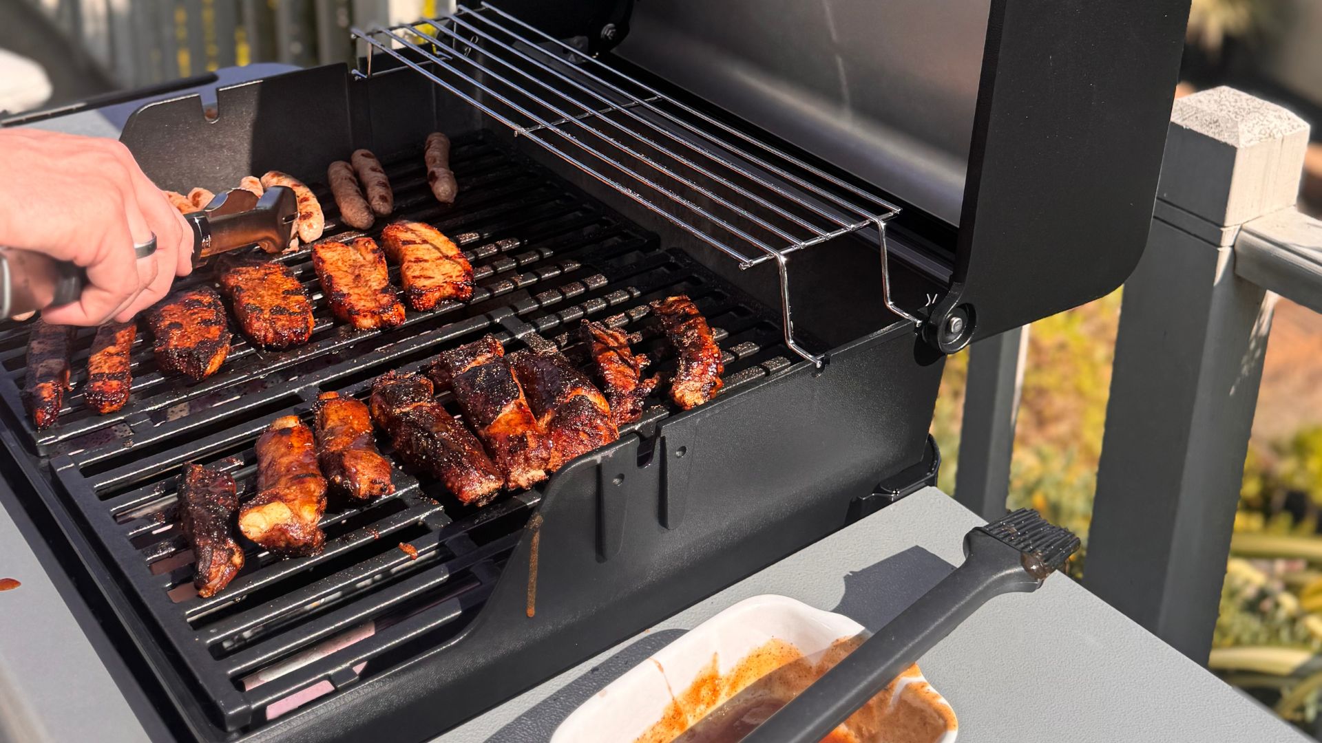 testing the Weber Spirit E-310 Barbecue