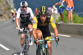 Primoz Roglic (LottoNL-Jumbo) and Chris Froome (Team Sky)