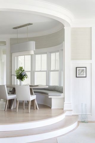 White walls in a house in The Hamptons