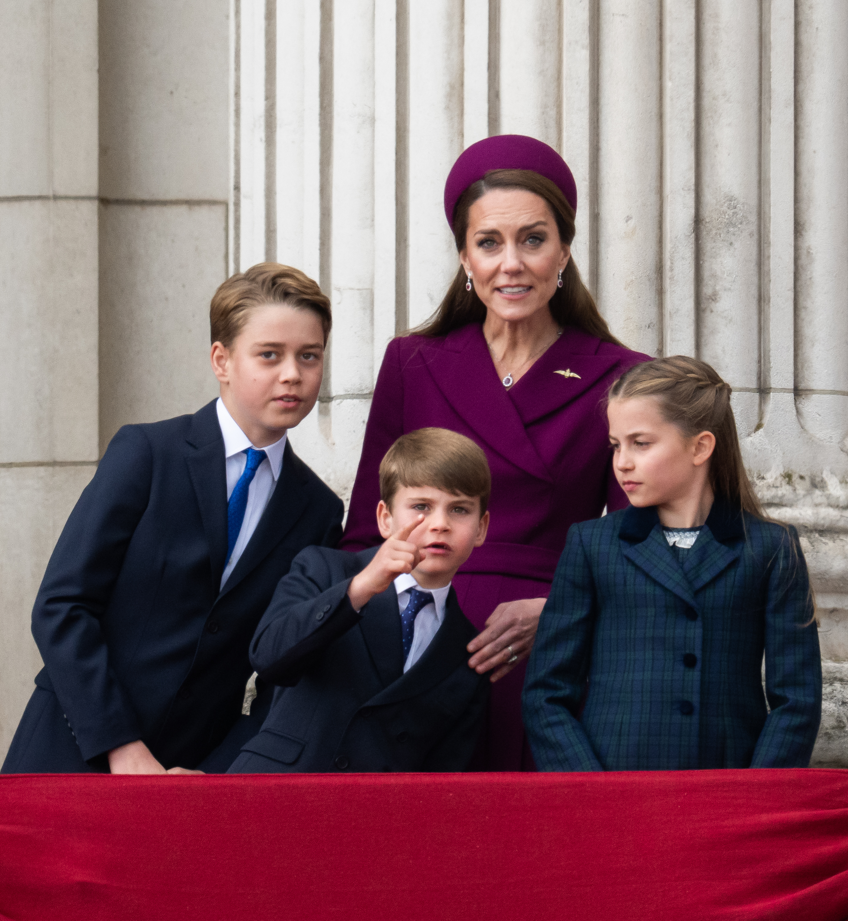 Prince Louis, Prince George, Princess Charlotte, Princess Kate