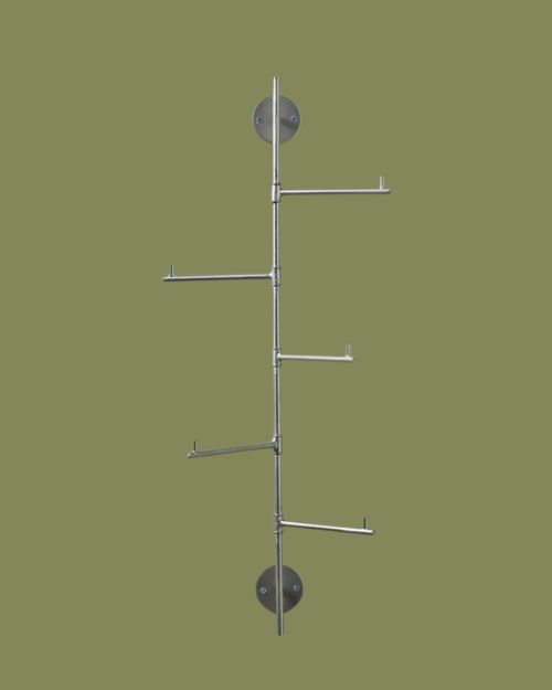 Swivel Coat Rack Tree - Silver
