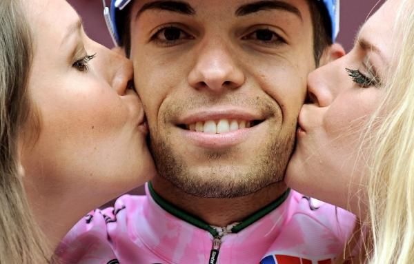 Giovanni Visconti has spent some time in the maglia rosa.