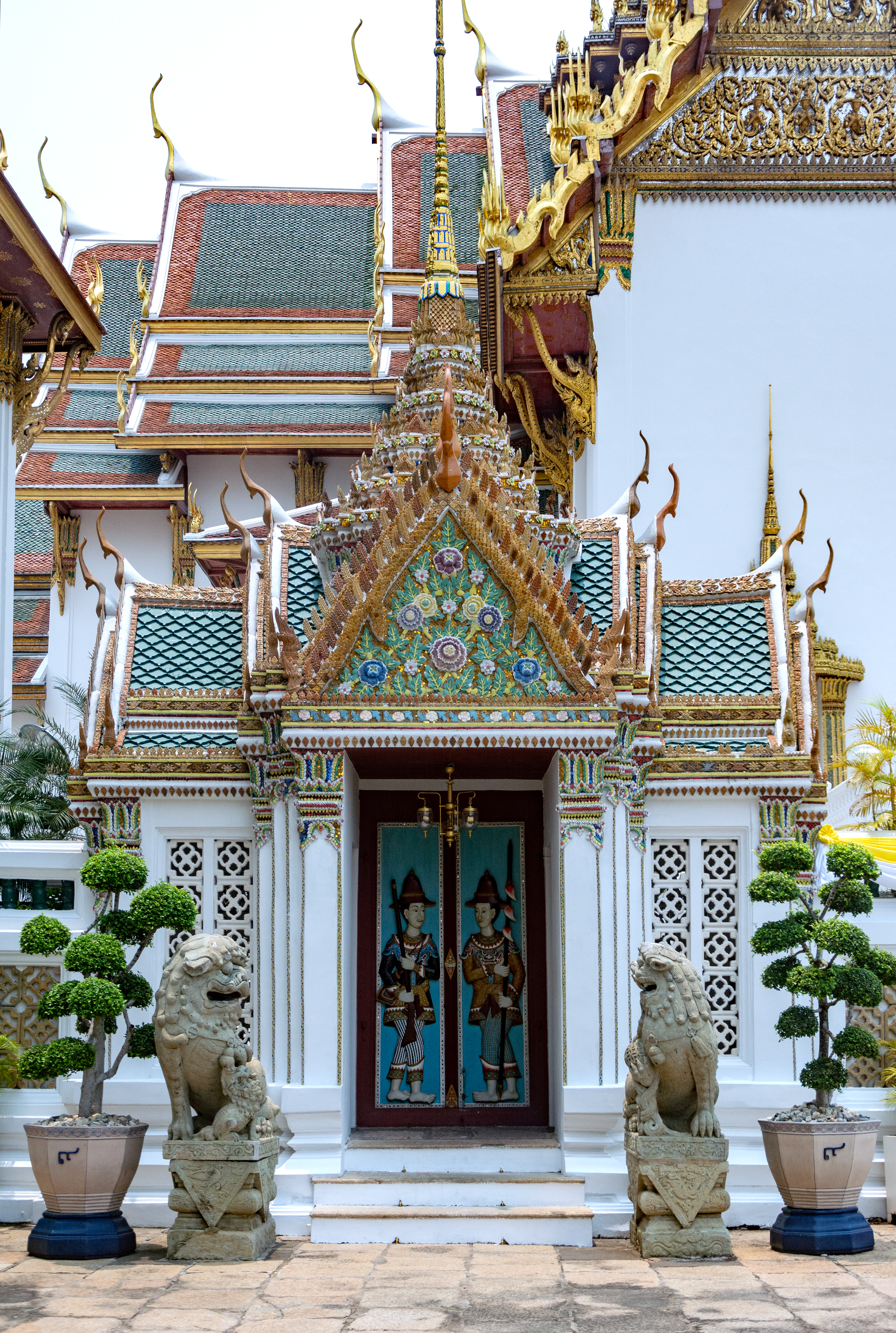 Entrance to the Dusit Maha Prasad Throne Hall inside the Grand Palace, Bangkok
