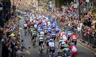 The crowds during stage one of the 2014 Tour de France