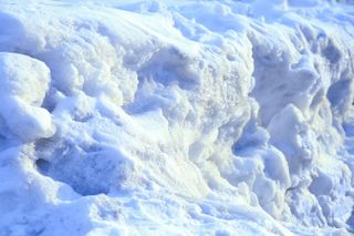 Winter. Snow Arctic ice. Fragment. Close-up.