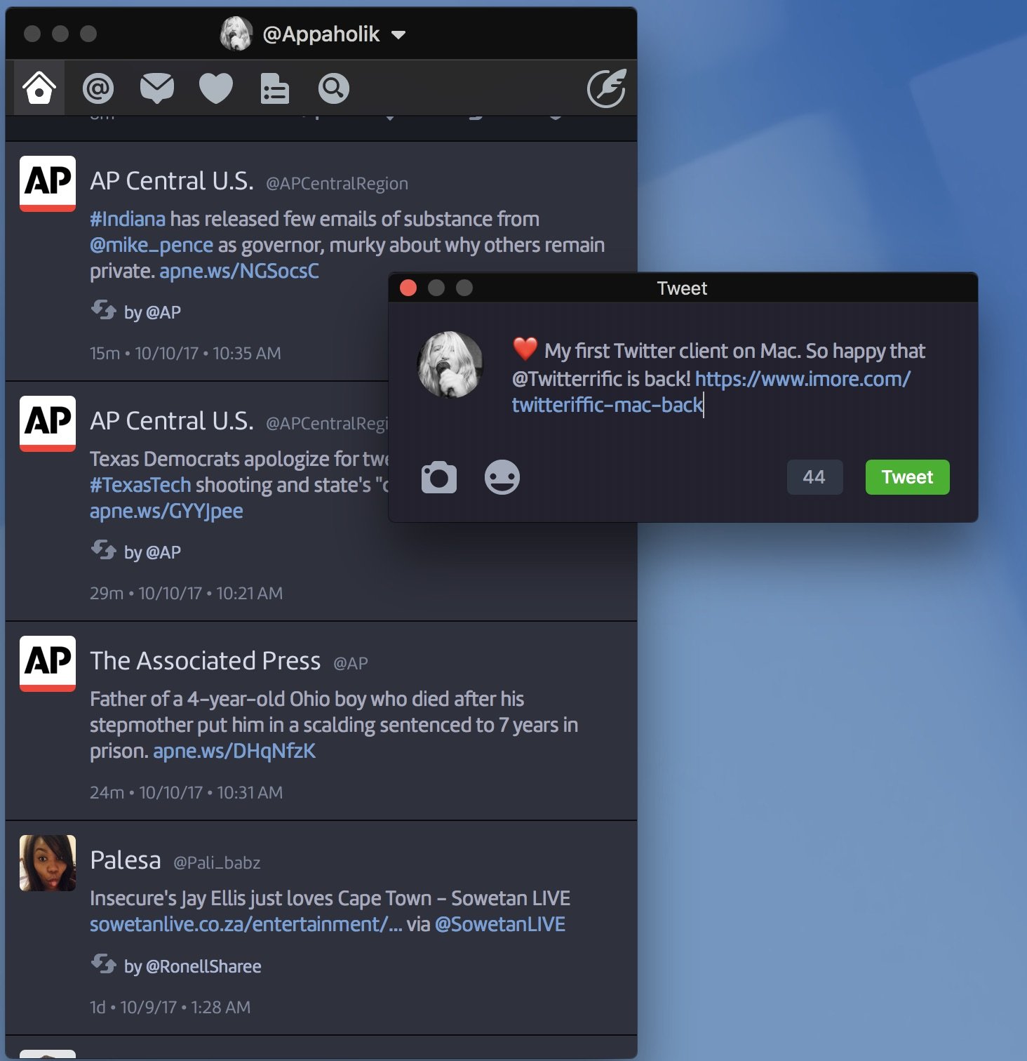Twitterrific for Mac
