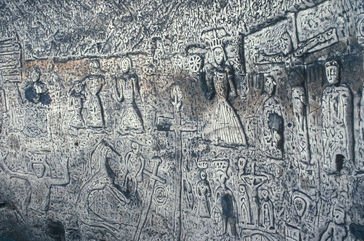 Royston Cave, Royston, Hertfordshire England. Under junction of Icknield way and Ermine Street HOMER SYKES