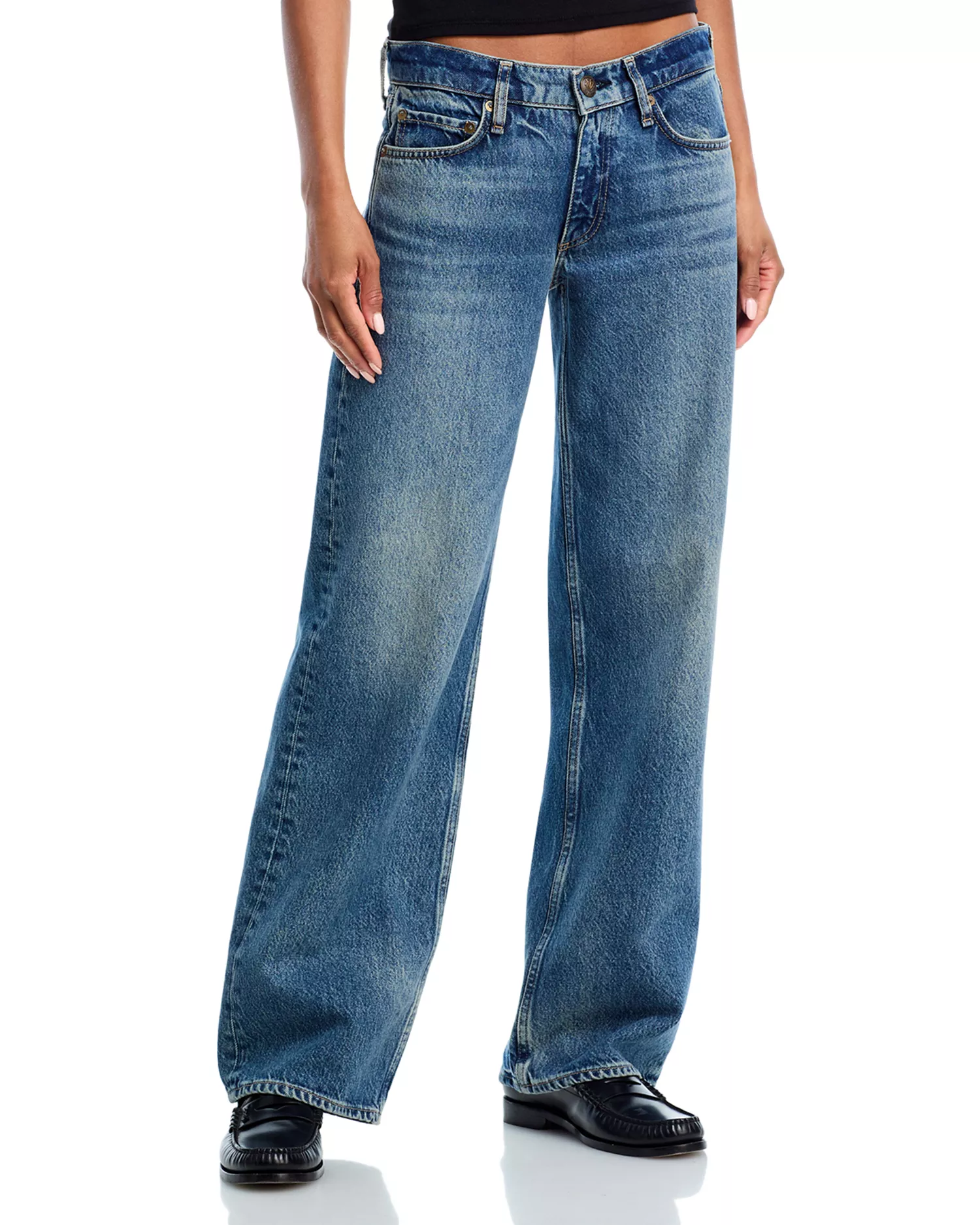 Cam Low Rise Relaxed Straight Jeans
