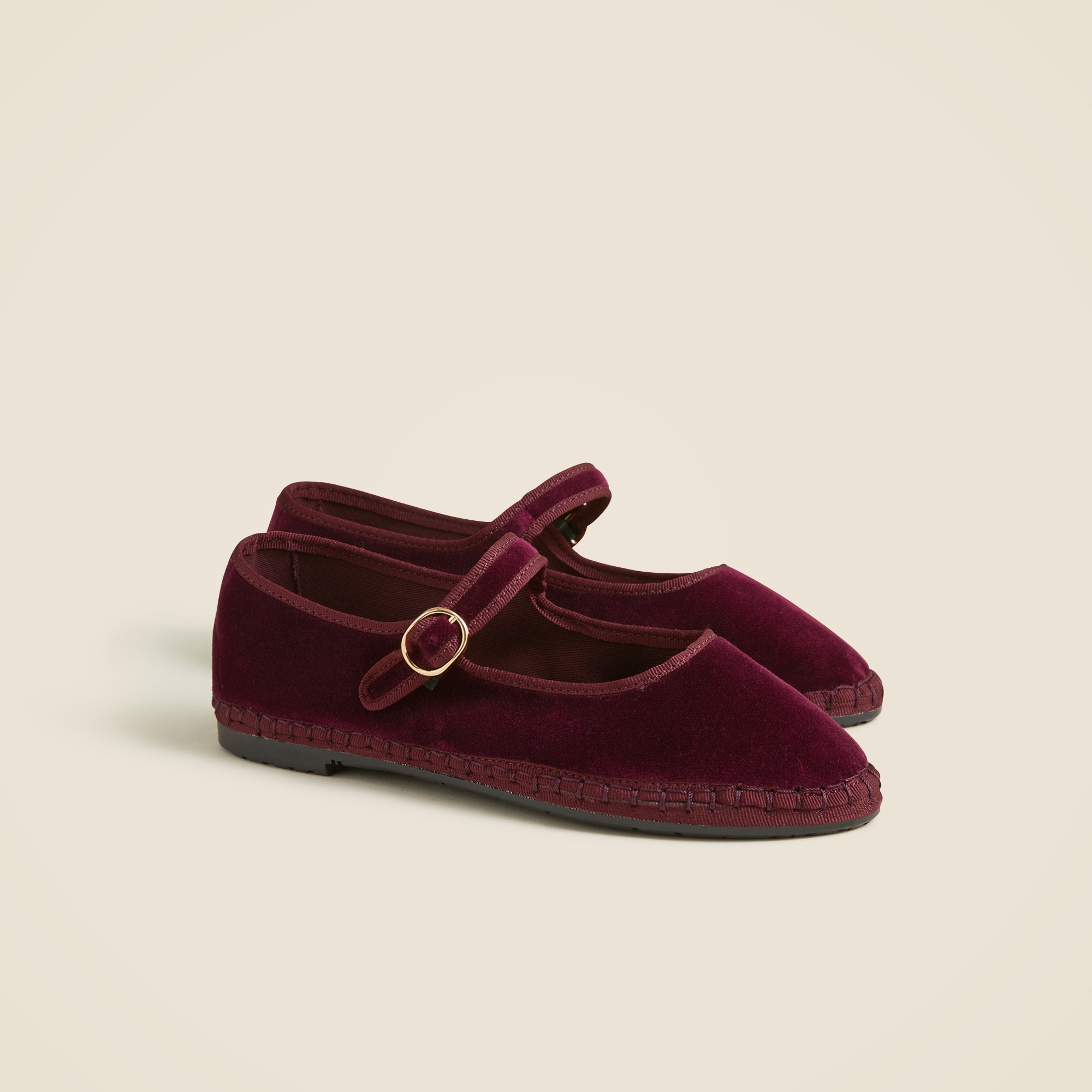 Flabelus X J.crew Mary Jane Espadrilles in Velvet