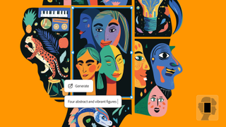 Adone MAX London; illustration of faces made in AI