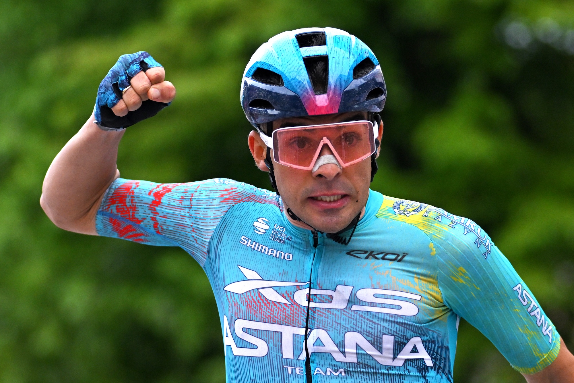 Guillermo Thomas Silva of Uruguay and Team XDS Astana