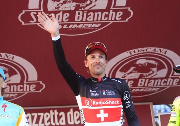 Fabian Cancellara (RadioShack-Nissan) wins Strade Bianche for the second time in his career