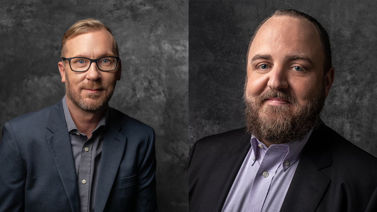 Headshots of Simon Eldridge (left) and Chris Braehler.