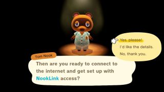 Animal Crossing New Horizons Nook Link Access Confirm