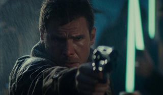 Blade Runner: The Final Cut Deckard aims his gun