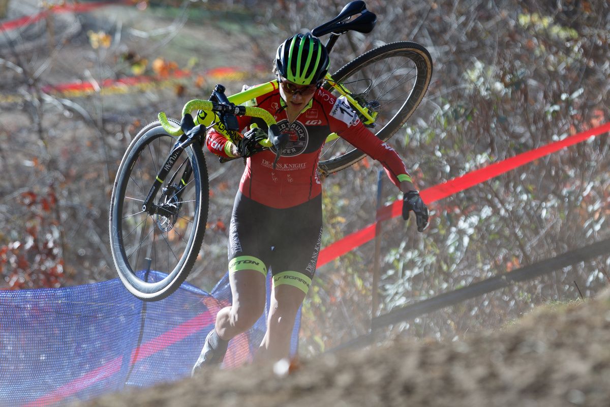 Natasha Elliot riding strong to earn her way into the 35+ Elite Women's leader's jersey