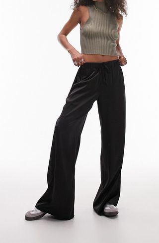 Satin Wide Leg Pants