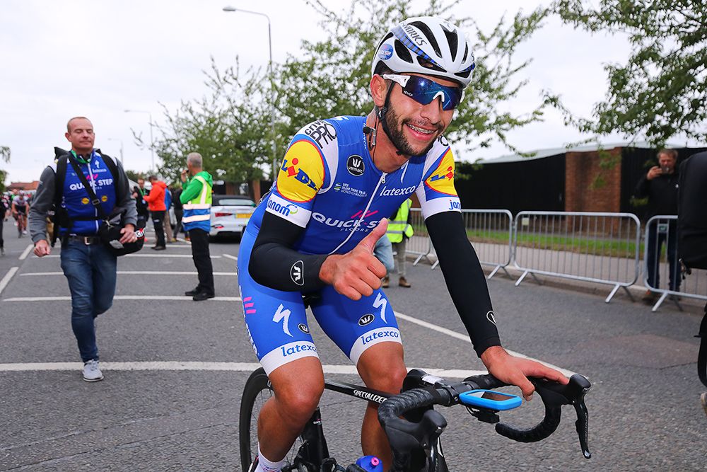 Fernando Gaviria after winning stage 4