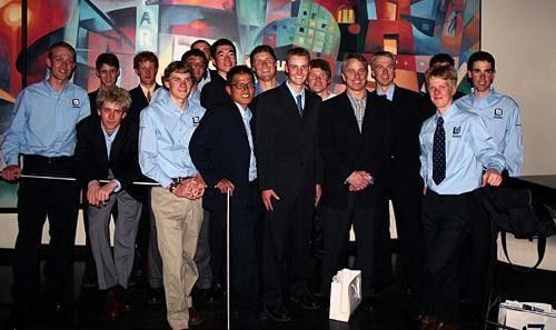 The TIAA-CREF/5280 team with Greg LeMond.
