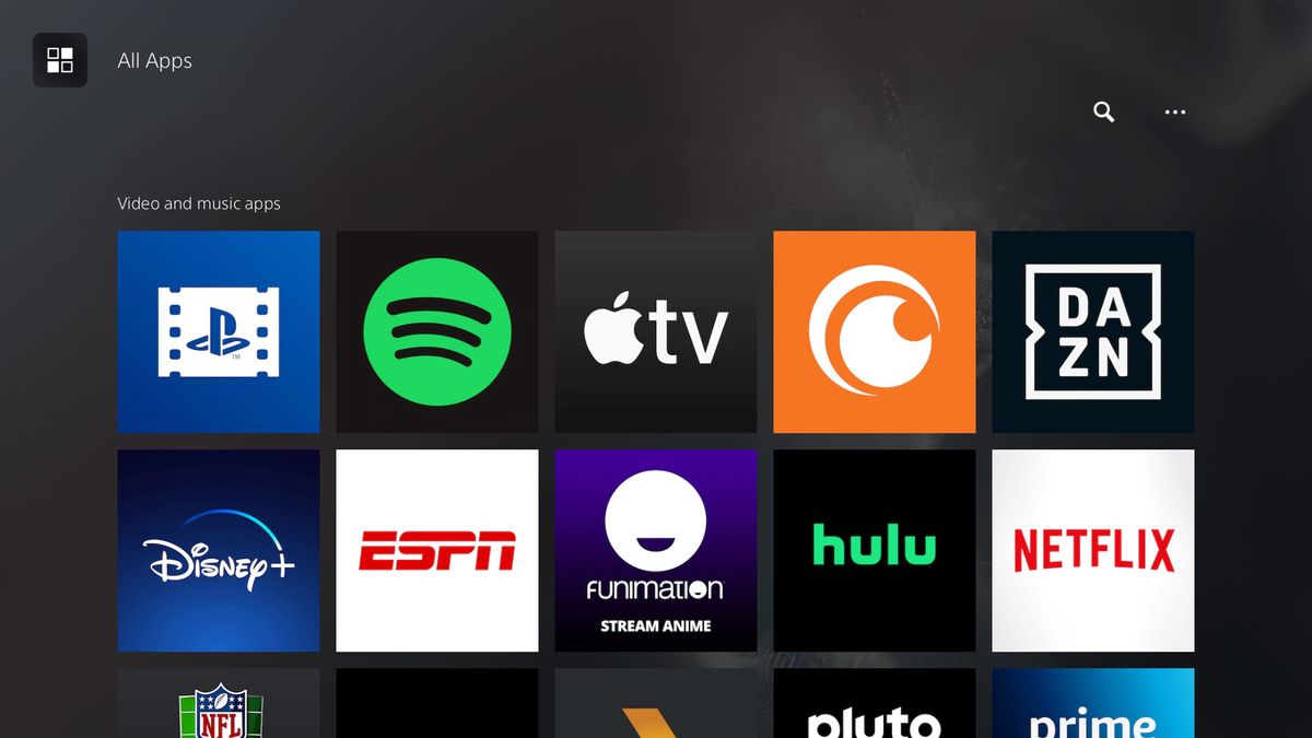 PS5 Media UI
