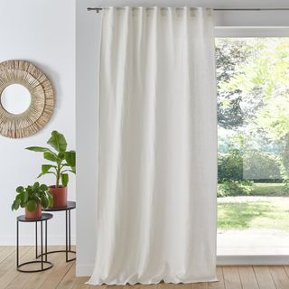 La Redoute Onega Washed Linen Single Curtain with Concealed Tabs