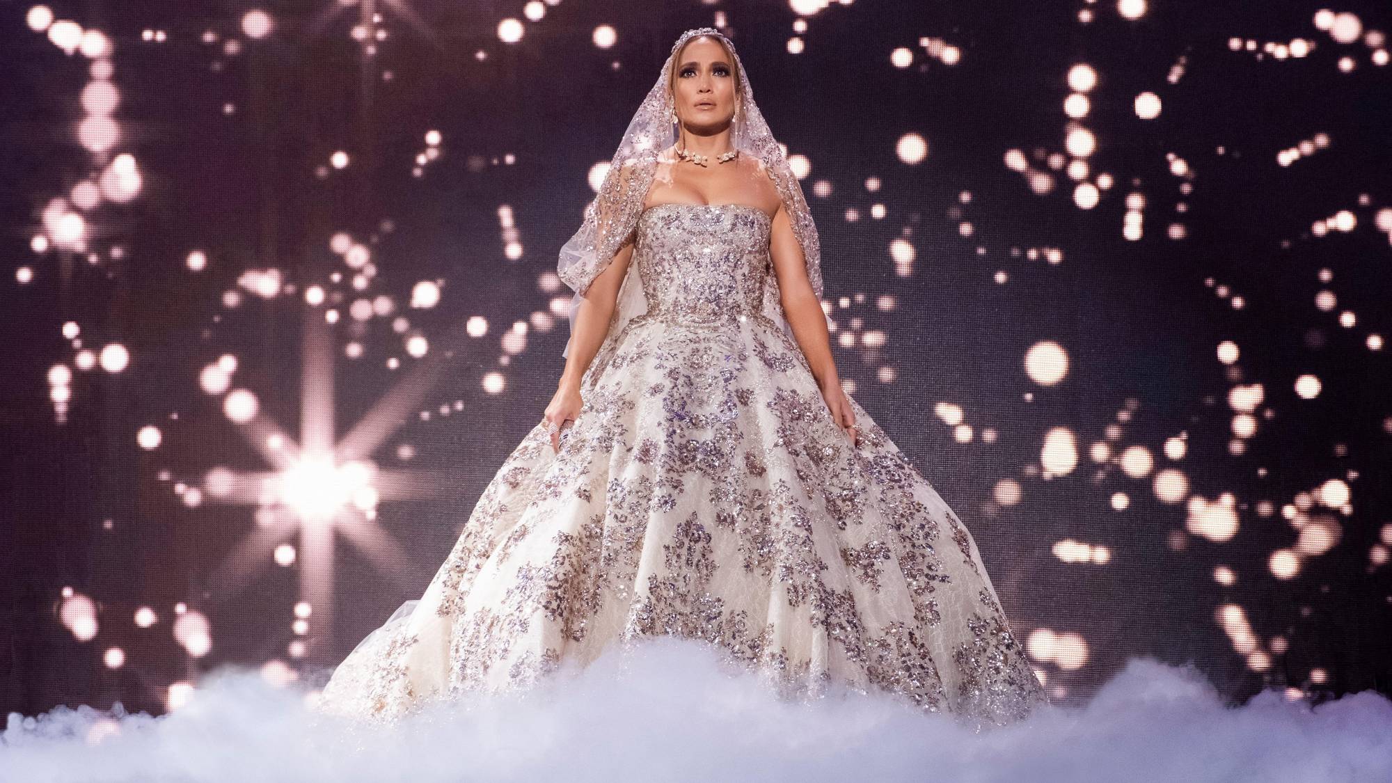 Jennifer Lopez as Katalina "Kat" Valdez in "Marry Me"