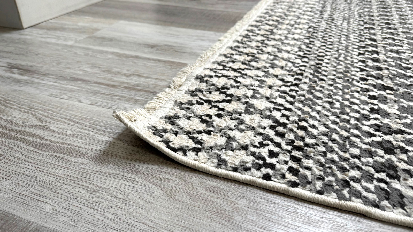 Ice cube on a rug