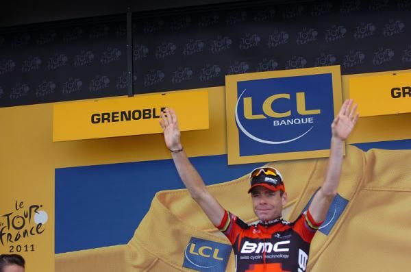 Cadel Evans (BMC) took yellow on the day that mattered.