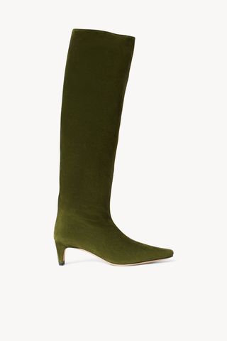 Wally Boot | Olive Suede