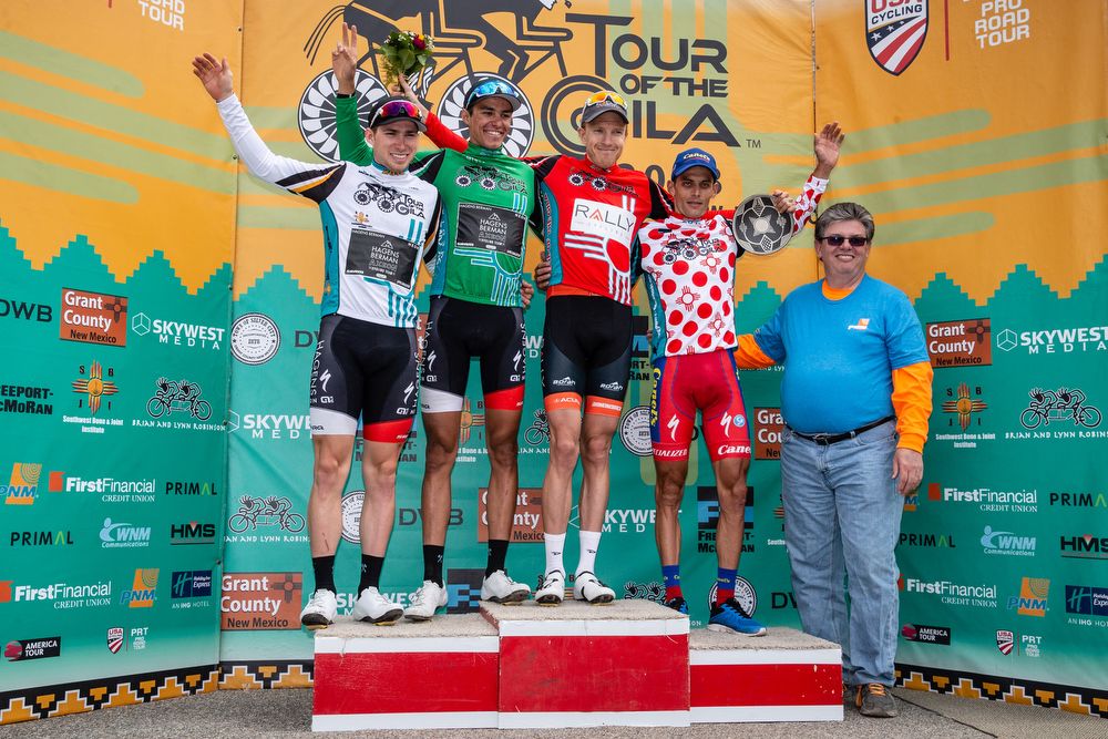The final jersey winners at Tour of the Gila.
