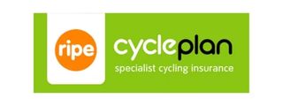green white and orange cycleplan insurance logo