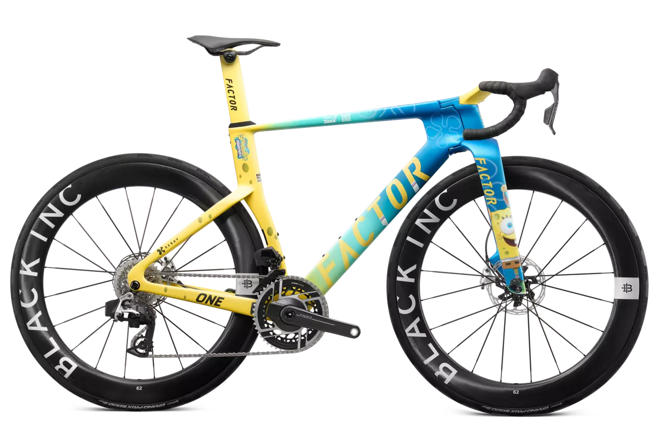 A custom SpongeBob SquarePants Factor One bike