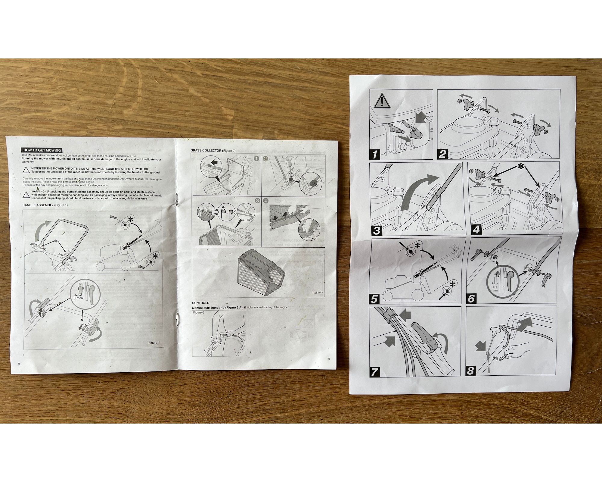 Lawn mower instructions