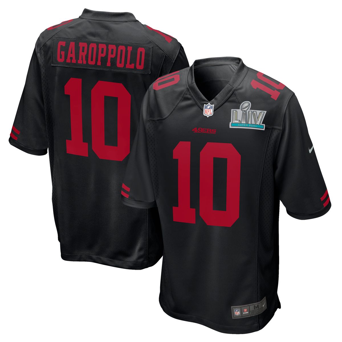 49ers black and red jersey