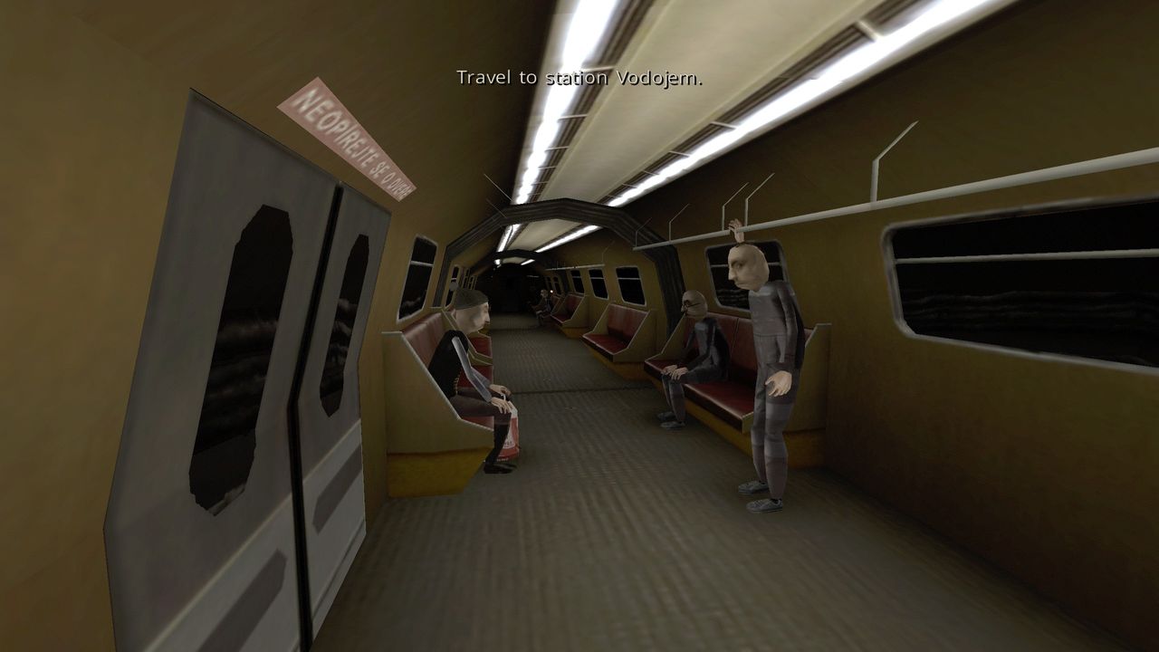 Brno Transit view of inside of train