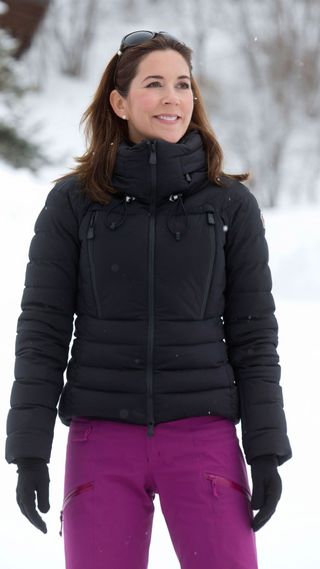 Queen Mary of Denmark wearing chic winter wear look