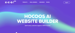 screenshot of hocoos website builder support page