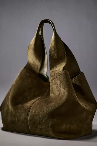 Blair Reversible Vegan Suede Tote