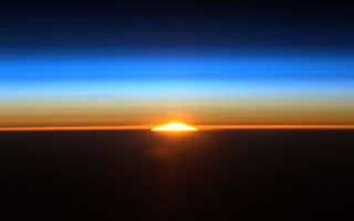 Moon over Sunrise over Buenos AiresAires