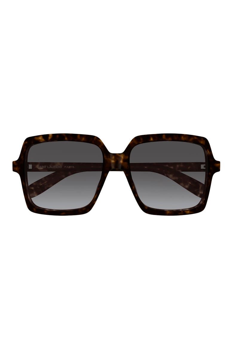 56mm Gradient Square Sunglasses