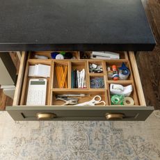 junk drawer in kitchen organizing tips